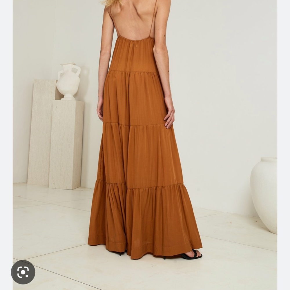 S/W/F Shirred Maxi Dress In Cabin - Picture 8 of 8